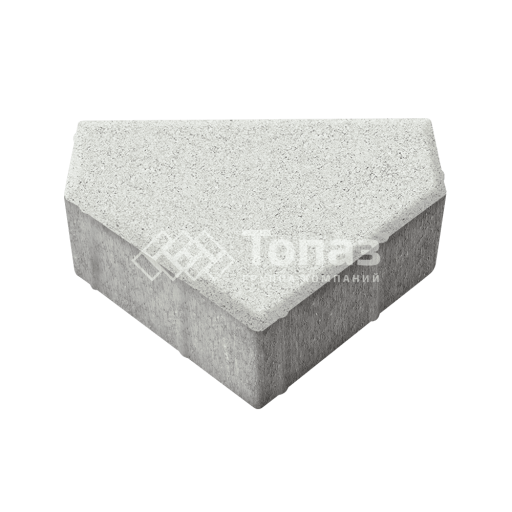 Тротуарная плитка Тиара, белая, 6 см