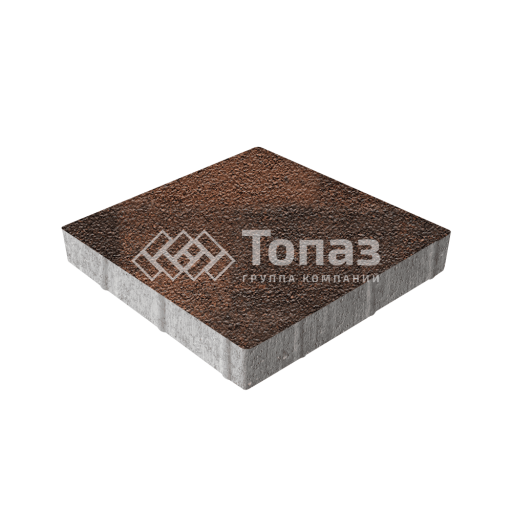 Тротуарная плитка Квадрат 400х400х60, сорренто на камне