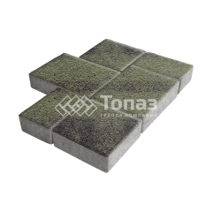 Тротуарная плитка Новый город, янтарь на камне, 4 см