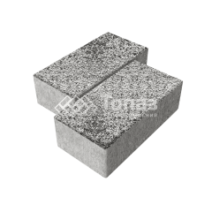 Тротуарная плитка 240х120х70, аляска белая с гранитной крошкой