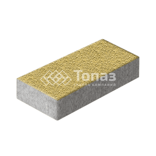 Тротуарная плитка 600х300х60, желтая с гранитной крошкой