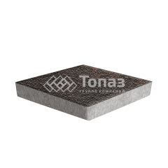 Тротуарная плитка Ромб, кармен с гранитной крошкой, 6 см