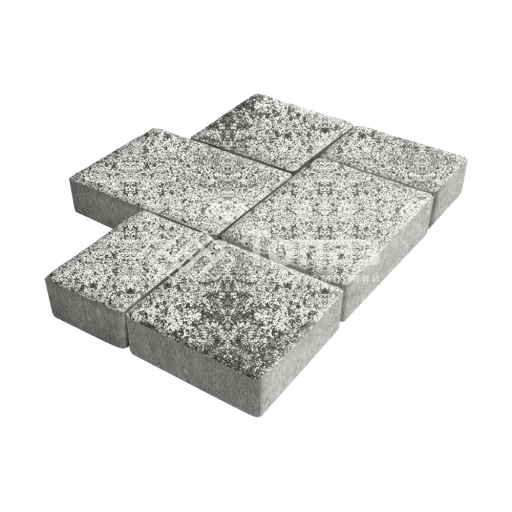 Тротуарная плитка Новый город, аляска белая, 4 см