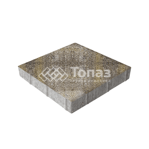 Тротуарная плитка Квадрат 400х400х60, степь на камне