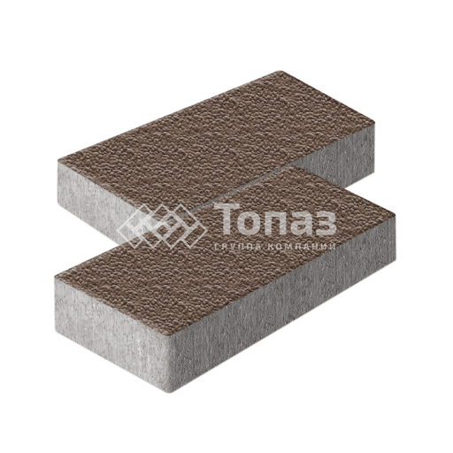 Тротуарная плитка 600х300х60, коричневая с гранитной крошкой