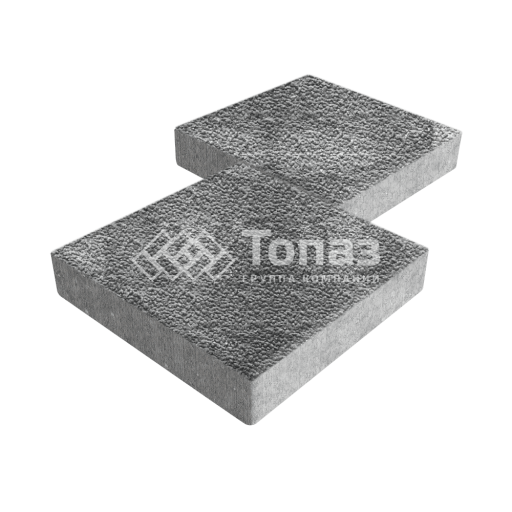 Тротуарная плитка Квадрат 300х300х60, антрацит с мраморной крошкой