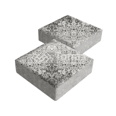 Тротуарная плитка Квадрат 200х200х60, аляска белая