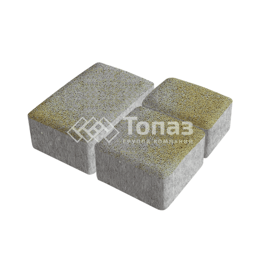 Тротуарная плитка Старый город, меланж, 6 см