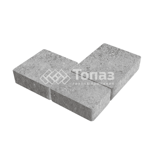 Тротуарная плитка Новый город, серо-белая, 8 см