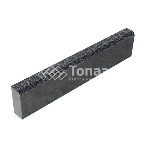 Камень бортовой БР 100.20.8, черный с гранитной крошкой