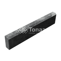 Камень бортовой БР 100.20.8, антрацит, черное основание