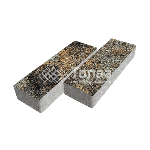 Тротуарная плитка 300х100х60, агат кофейный с мраморной крошкой