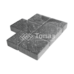 Тротуарная плитка Новый город, аляска черная, 4 см