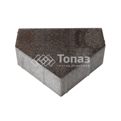 Тротуарная плитка Тиара, мокко на камне, 6 см