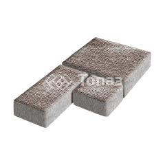 Тротуарная плитка Рубико, авантюр с мраморной крошкой, 4 см