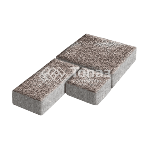 Тротуарная плитка Рубико, авантюр с мраморной крошкой, 4 см