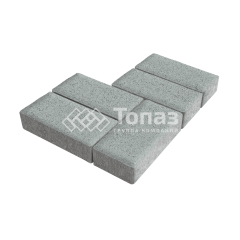 Тротуарная плитка 200х100х60, серая