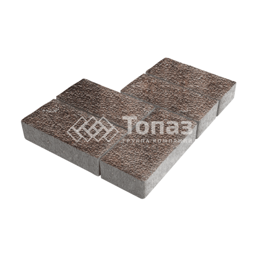 Тротуарная плитка 200х100х100, яшма с гранитной крошкой
