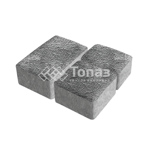 Тротуарная плитка Старый город, антрацит с мраморной крошкой, 6 см