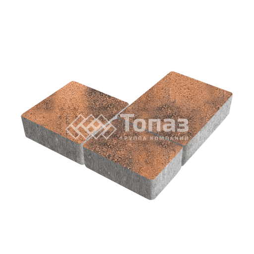 Тротуарная плитка Новый город, сомон, 8 см