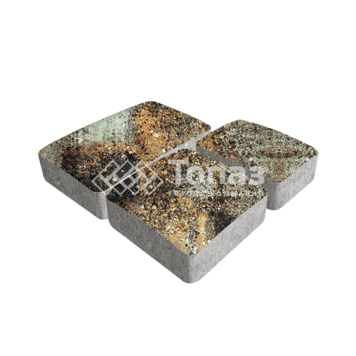 Тротуарная плитка Брук, агат кофейный, 6 см