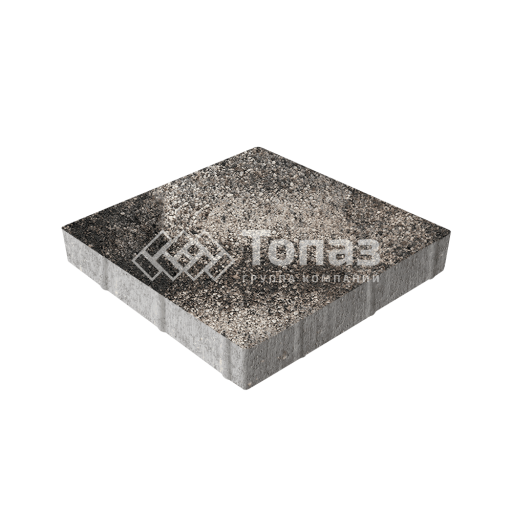 Тротуарная плитка Квадрат 400х400х60, агат коричневый