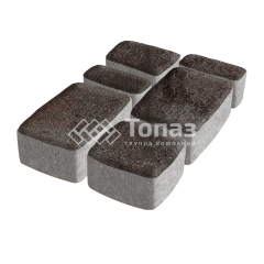 Тротуарная плитка Классико, мокко, 4 см