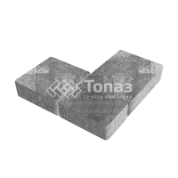 Тротуарная плитка Новый город, антрацит, 4 см