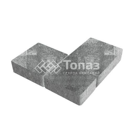 Тротуарная плитка Новый город, антрацит, 4 см