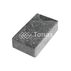 Тротуарная плитка Брусчатка, аляска черная, 8 см