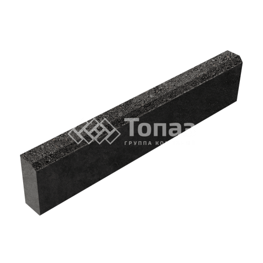 Камень бортовой БР 100.20.8, джафар черный, черное основание