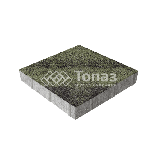 Тротуарная плитка Квадрат 400х400х60, янтарь на камне