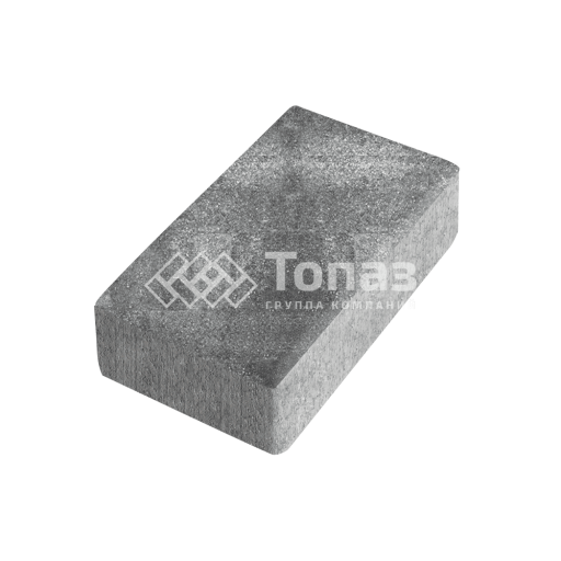 Тротуарная плитка Брусчатка, антрацит, 8 см