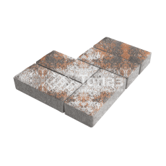 Тротуарная плитка 200х100х100, агат оранжевый