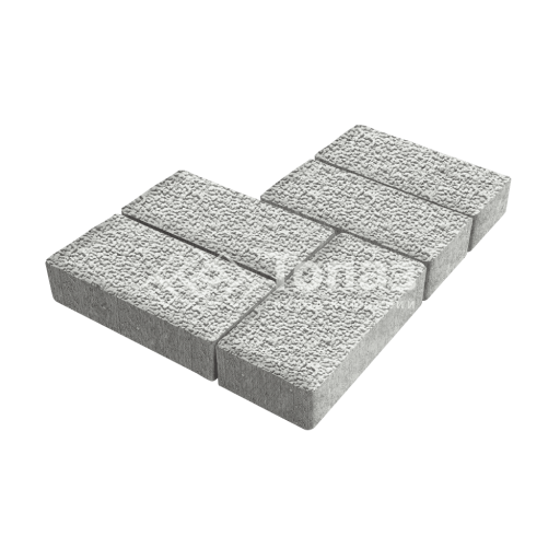 Тротуарная плитка 200х100х100, белая с мраморной крошкой