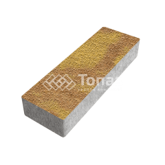 Тротуарная плитка 300х100х60, шафран с гранитной крошкой