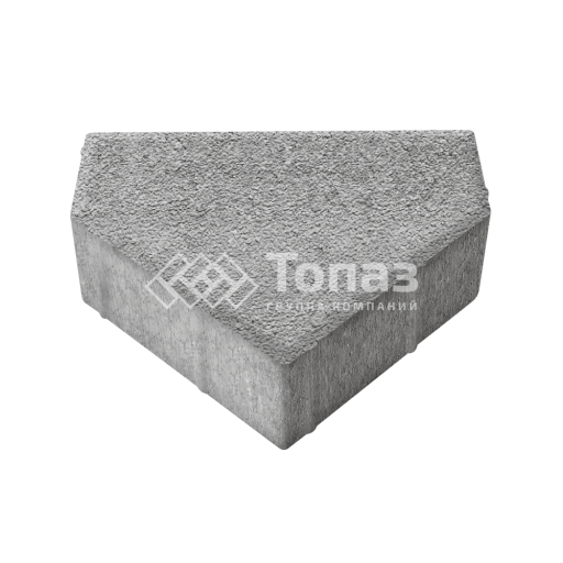 Тротуарная плитка Тиара, серо-белая на камне, 6 см