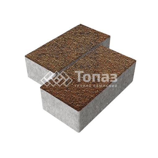 Тротуарная плитка 240х120х70, джафар оранжевый с гранитной крошкой