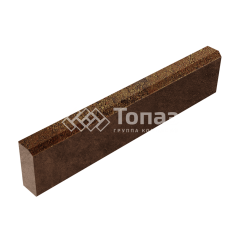 Камень бортовой БР 100.20.8, джафар оранжевый, коричневое основание