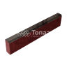 Камень бортовой БР 100.20.8, мокко, красное основание