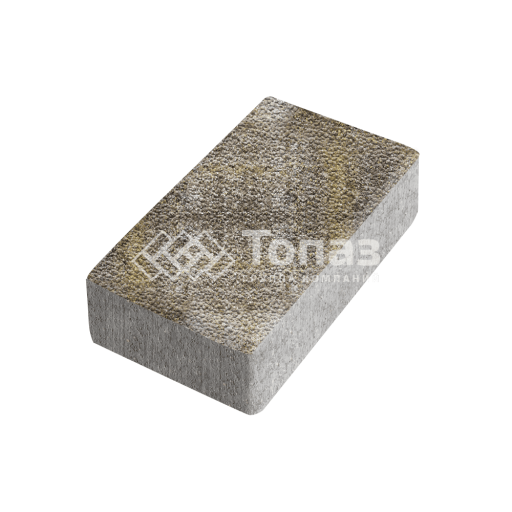 Тротуарная плитка Брусчатка, степь с гранитной крошкой, 6 см