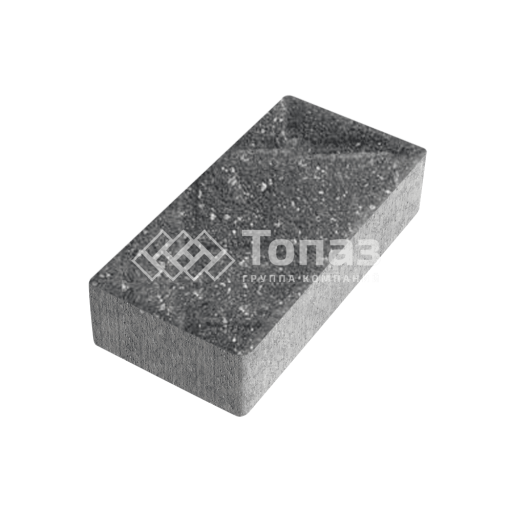 Тротуарная плитка 200х100х100, аляска черная