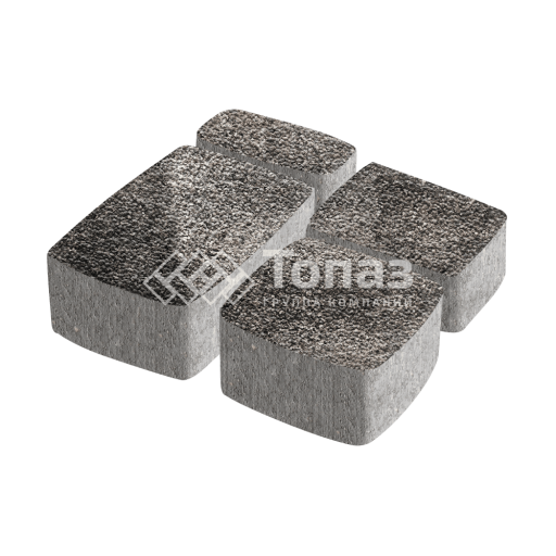 Тротуарная плитка Классико, агат коричневый с мраморной крошкой, 6 см