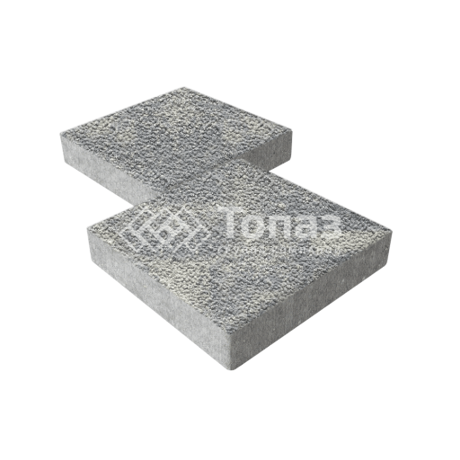 Тротуарная плитка Квадрат 400х400х60, аква с гранитной крошкой