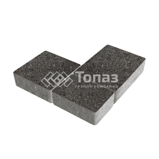 Тротуарная плитка Новый город, джафар черный, 4 см