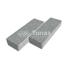 Тротуарная плитка 300х100х60, серая с мраморной крошкой