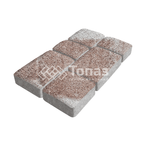 Тротуарная плитка Брук, хаски на камне, 6 см