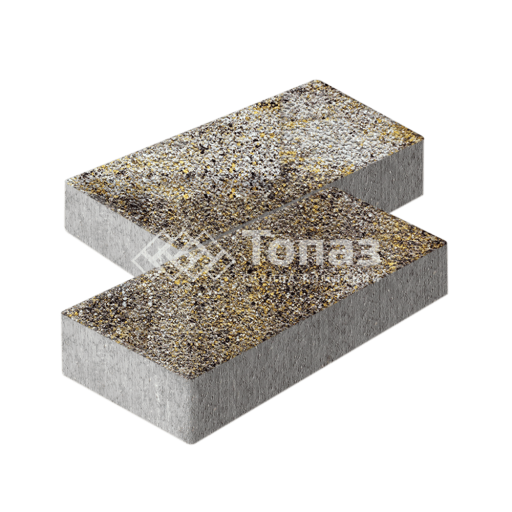 Тротуарная плитка 600х300х60, агат желтый с гранитной крошкой