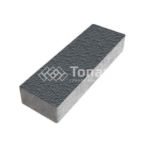 Тротуарная плитка 300х100х60, черная с мраморной крошкой