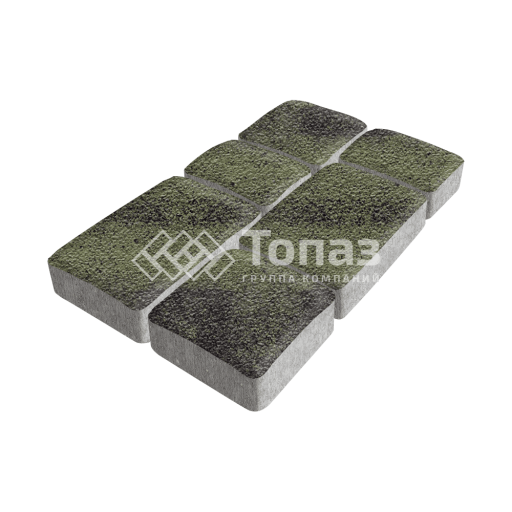 Тротуарная плитка Брук, янтарь на камне, 6 см